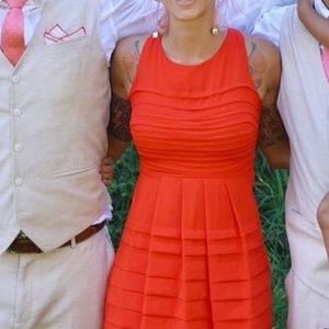 Eva Franco- made in usa- orange Dress. XS/00P